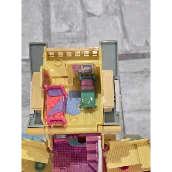 Vintage Polly Pocket Pop-Up Clubhouse Mansion Bluebird 1995 House Only‎ VIDEO - Picture 3 of 16